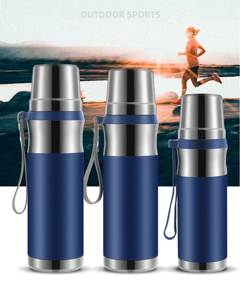 316 Stainless Steel Insulated Thermos Bottle 500mlL/1000ml Outdoor Travel Coffee Mugs Thermal Vaccum Water Bottle Thermal Mug