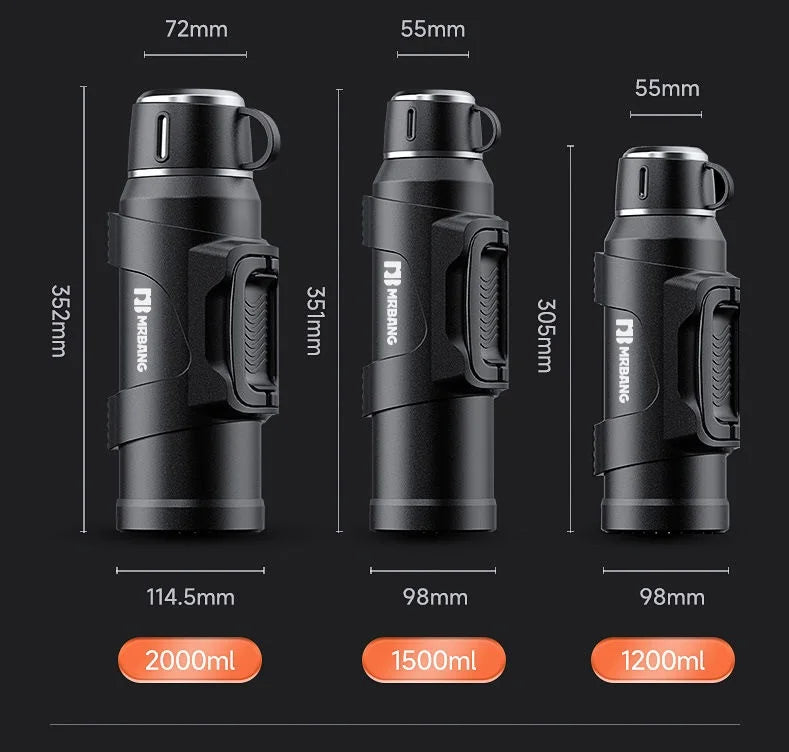 316 Stainless Steel Insulated Thermos Bottle, 1L, 2L, 3L, Outdoor Travel Coffee Mugs, Thermal Vacuum Water Bottle, Thermal Mug
