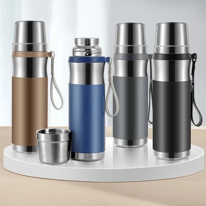 316 Stainless Steel Insulated Thermos Bottle 500mlL/1000ml Outdoor Travel Coffee Mugs Thermal Vaccum Water Bottle Thermal Mug