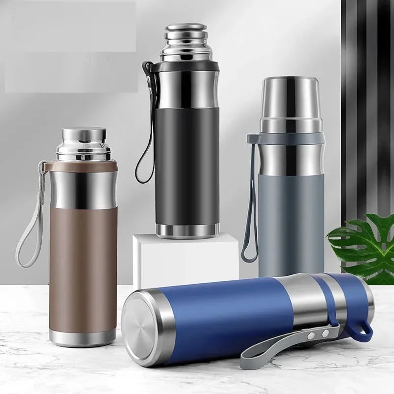 316 Stainless Steel Insulated Thermos Bottle 500mlL/1000ml Outdoor Travel Coffee Mugs Thermal Vaccum Water Bottle Thermal Mug