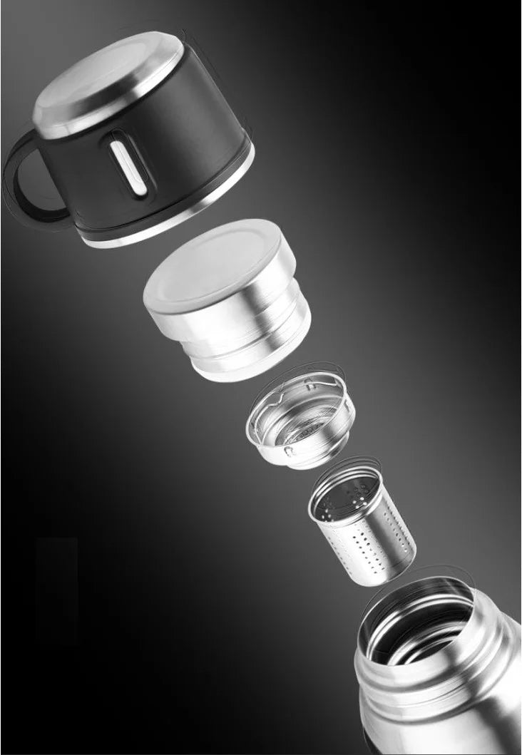 316 Stainless Steel Insulated Thermos Bottle, 1L, 3L, Outdoor Travel Coffee Mugs, Thermal Vacuum Water Bottle, Thermal Mug