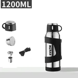 316 Stainless Steel Insulated Thermos Bottle, 1L, 3L, Outdoor Travel Coffee Mugs, Thermal Vacuum Water Bottle, Thermal Mug