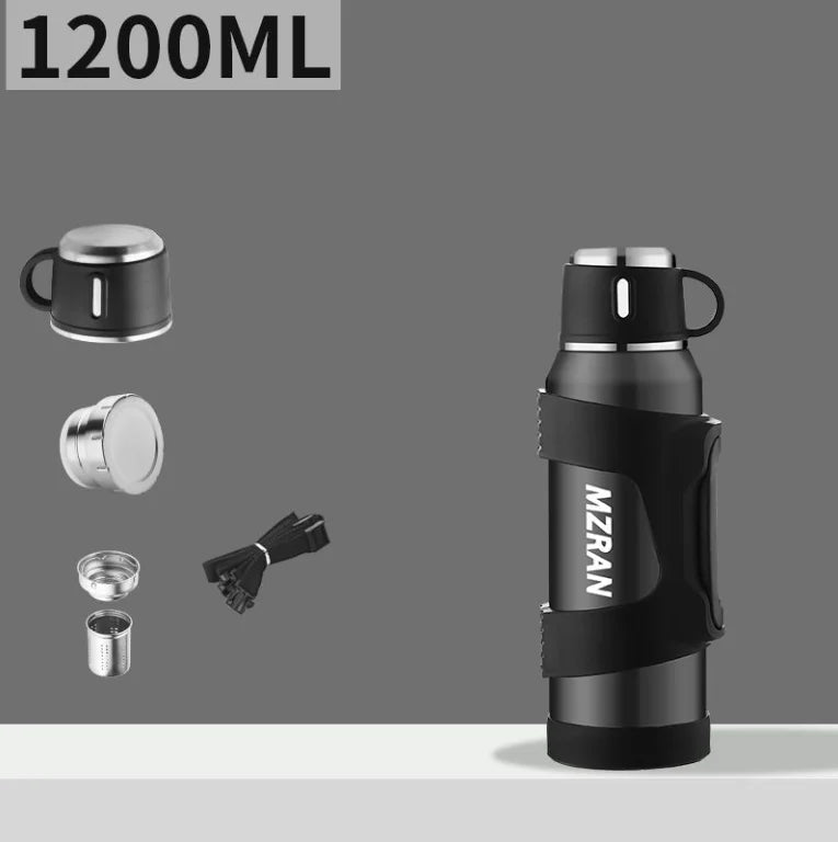 316 Stainless Steel Insulated Thermos Bottle, 1L, 3L, Outdoor Travel Coffee Mugs, Thermal Vacuum Water Bottle, Thermal Mug