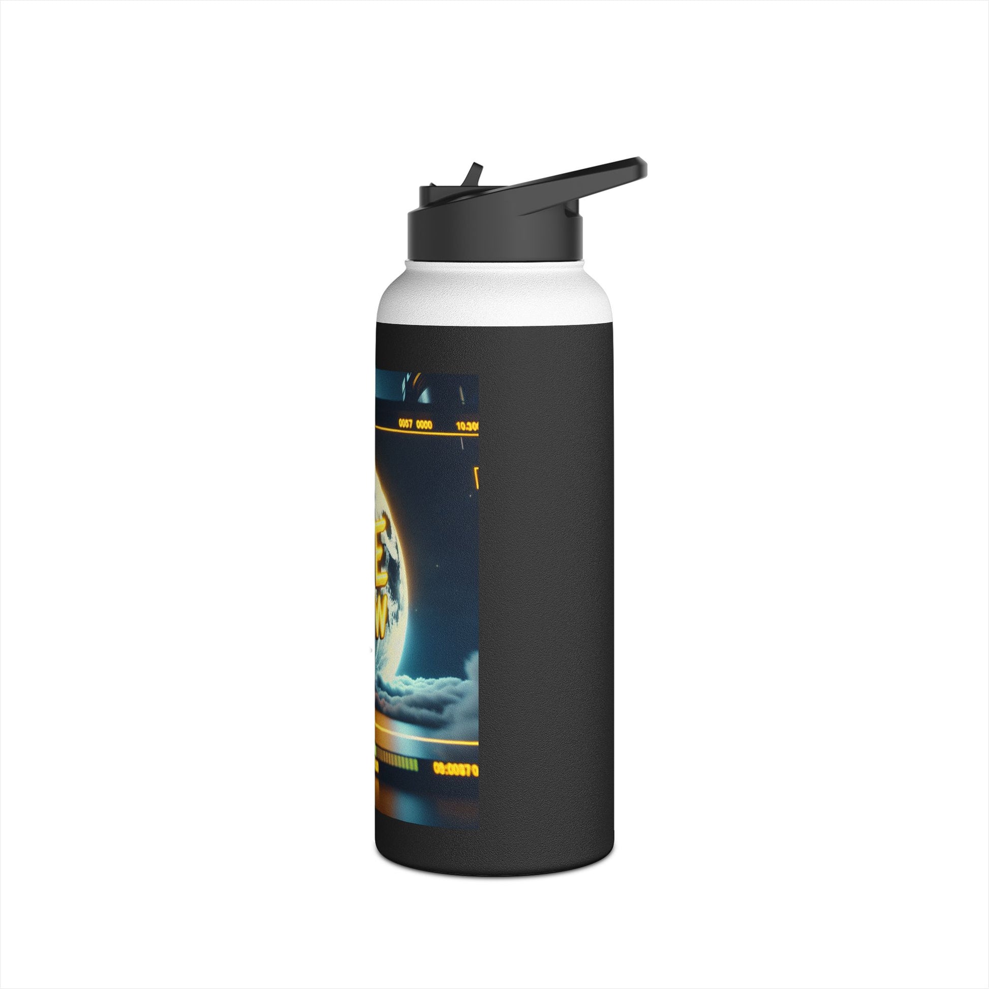 Nyte Crew Stainless Steel Water Bottle, Standard Lid