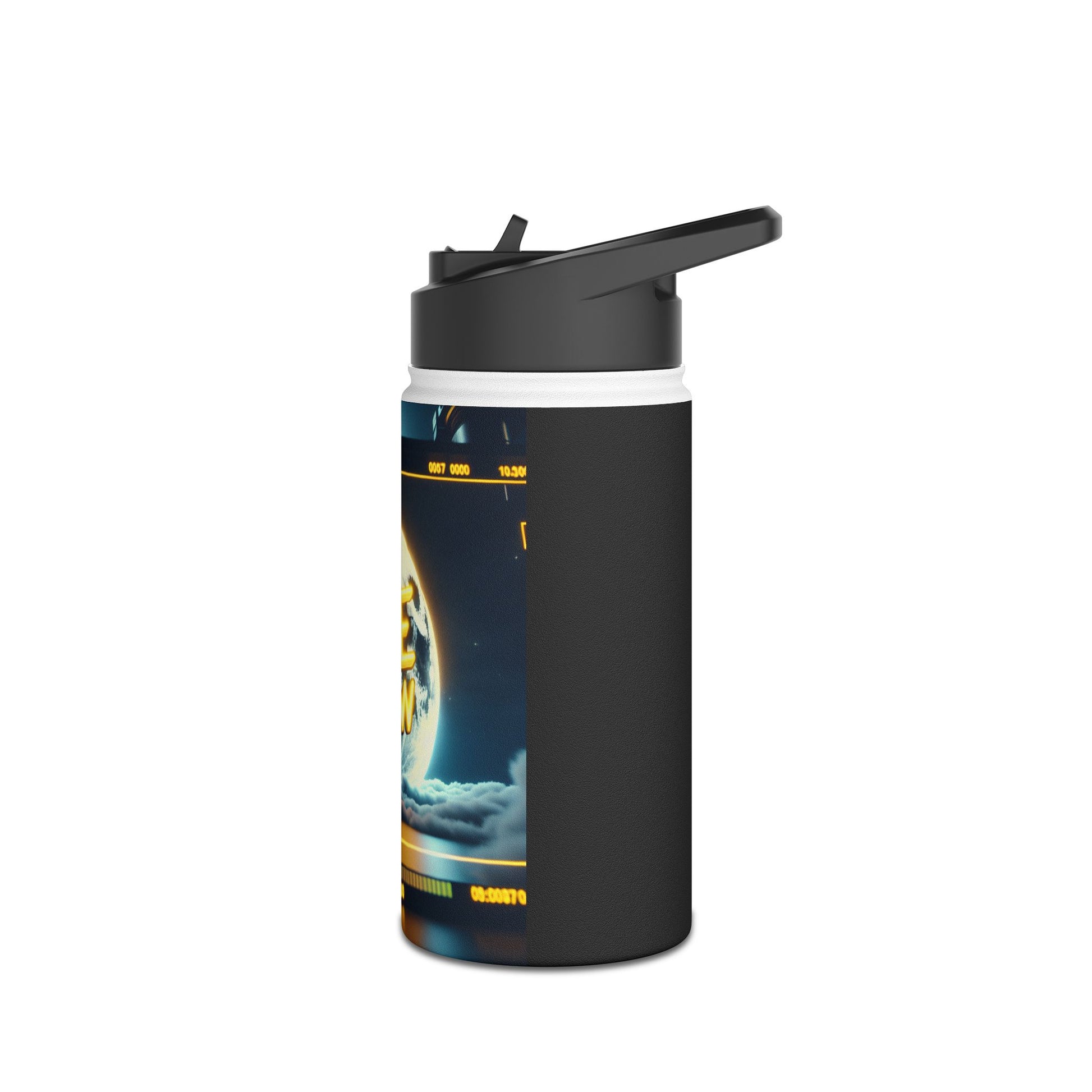 Nyte Crew Stainless Steel Water Bottle, Standard Lid