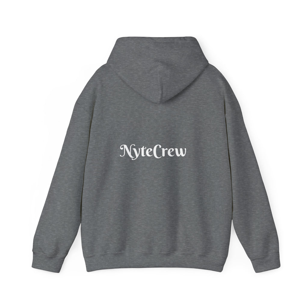 Cozy Unisex Hoodie for Night Owls, Perfect for Casual Wear, Gift for Friends, NiteCrew Sweatshirt, Relaxed Vibe