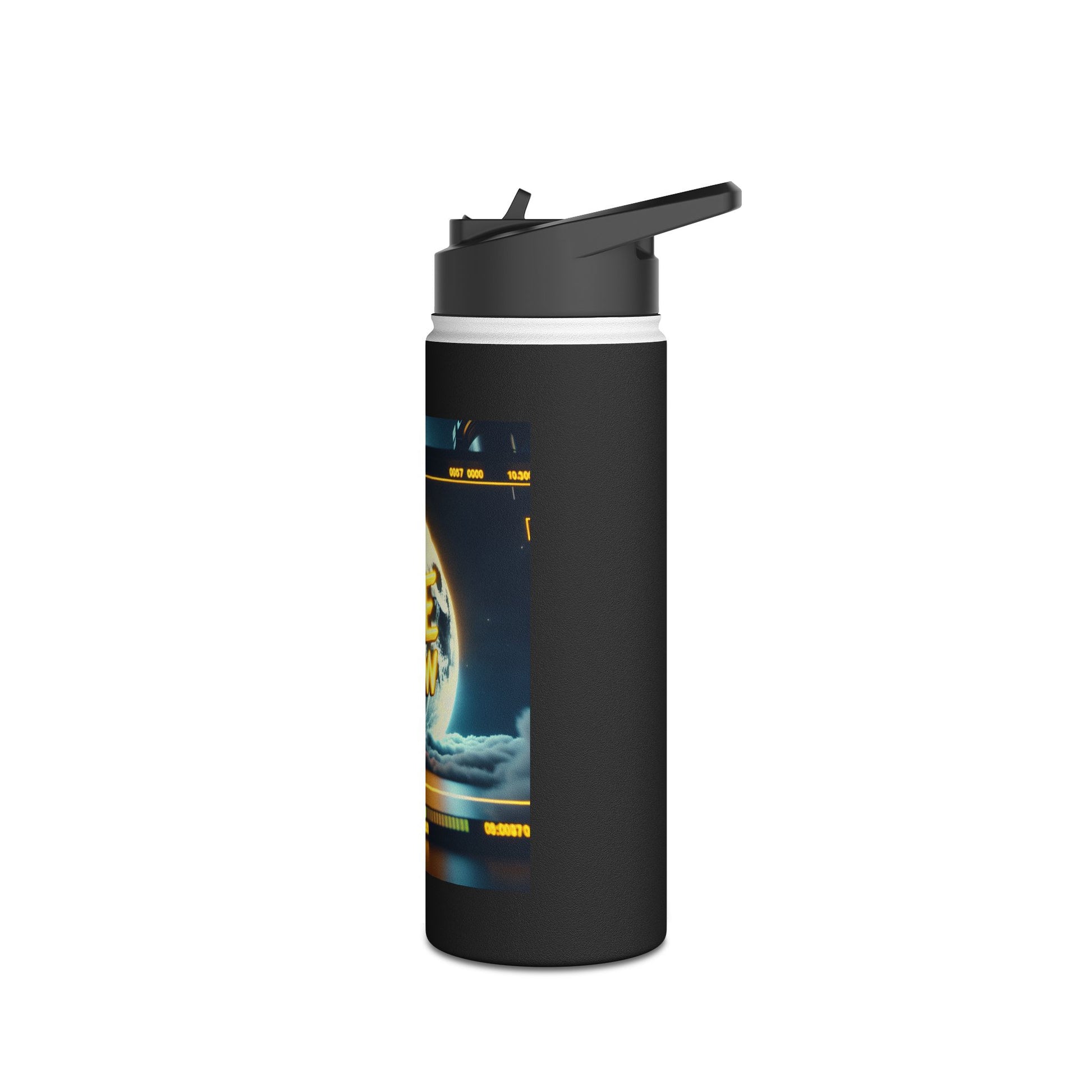 Nyte Crew Stainless Steel Water Bottle, Standard Lid