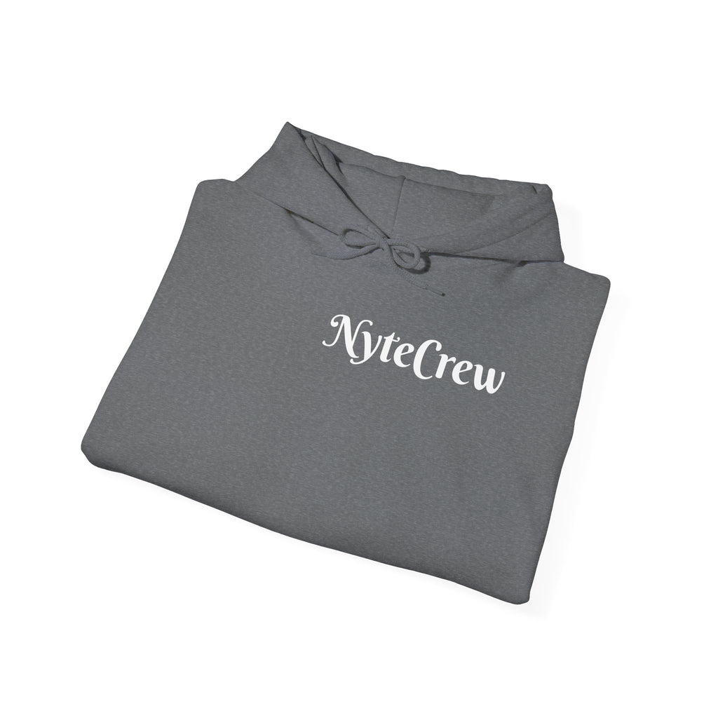 Cozy Unisex Hoodie for Night Owls, Perfect for Casual Wear, Gift for Friends, NiteCrew Sweatshirt, Relaxed Vibe
