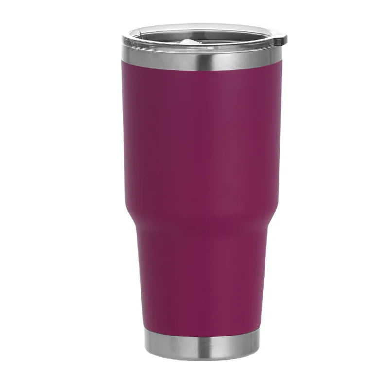 with logo  30oz Wine Tumblers Cups with Seal Lids 304 Stainless Steel Large Capacity Tumbler Vacuum Insulated Travel Coffee Mugs