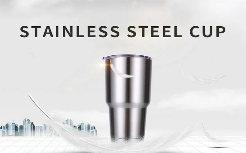 with logo  30oz Wine Tumblers Cups with Seal Lids 304 Stainless Steel Large Capacity Tumbler Vacuum Insulated Travel Coffee Mugs