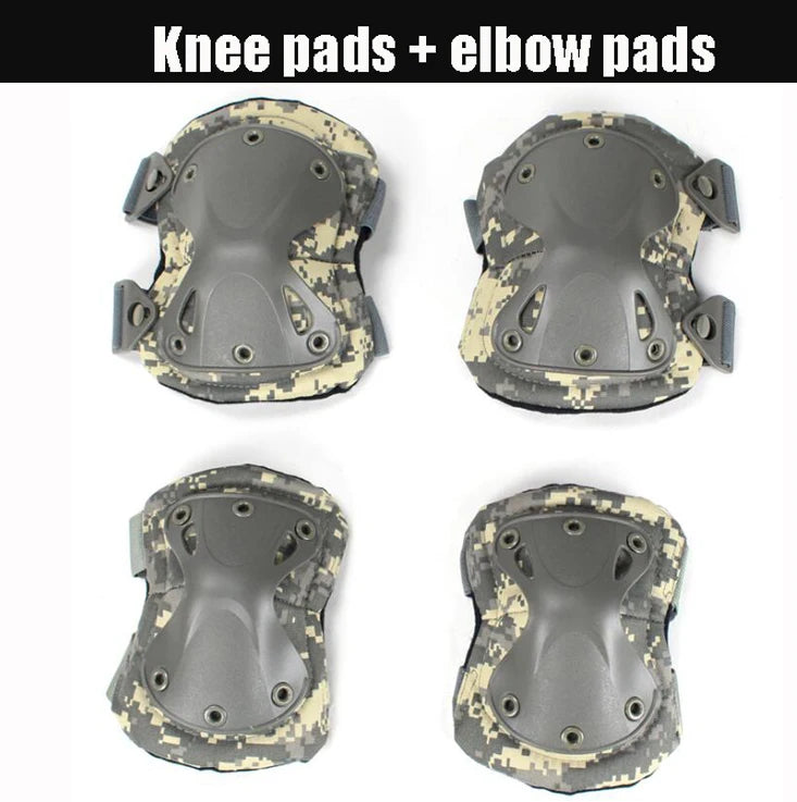 Unisex Camo Tactical KneePad Elbow Pads Knee Protector For Men Women Outdoor Sport Working Hunting Skating Safety Gear Kneecap