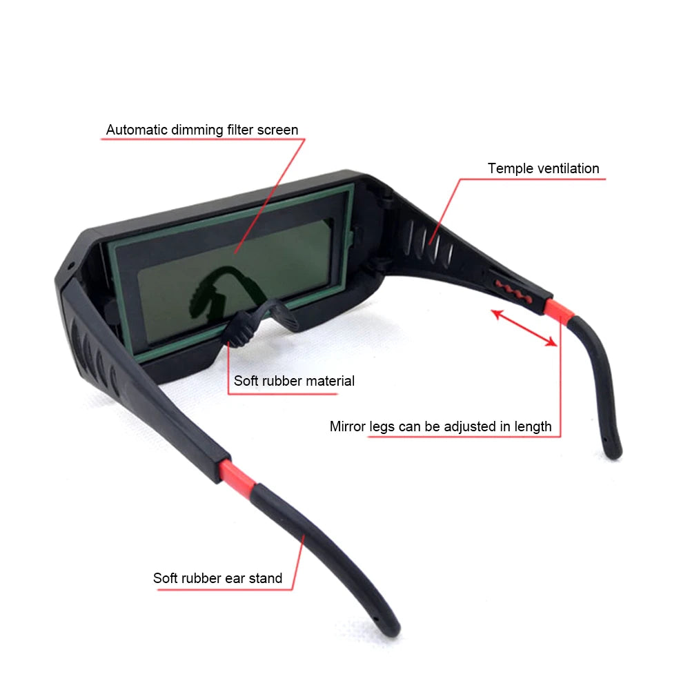 Automatic Blackout Welding Glasses Variable Photoelectric Anti Ultraviolet Infrared Radiation Glare Safety Goggles Protective