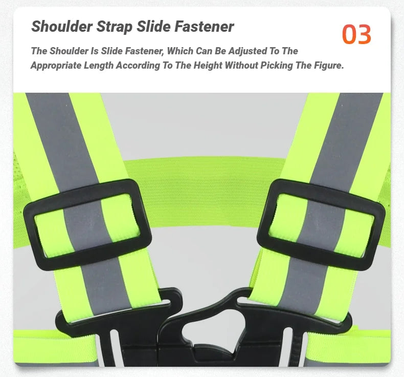 High Elasticity Reflective Safety Vests Lightweight Adjustable Elastic Vest Jacket Strips For Traffic Control Running Riding
