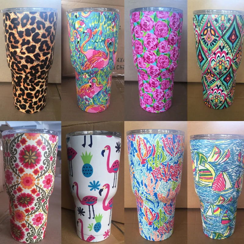 Free Name 30OZ Stainless Steel Car Beer Water Wine Bottle Tumbler Thermos Vacuum Flasks Mug Travel Coffee Mugs Cup Thermal