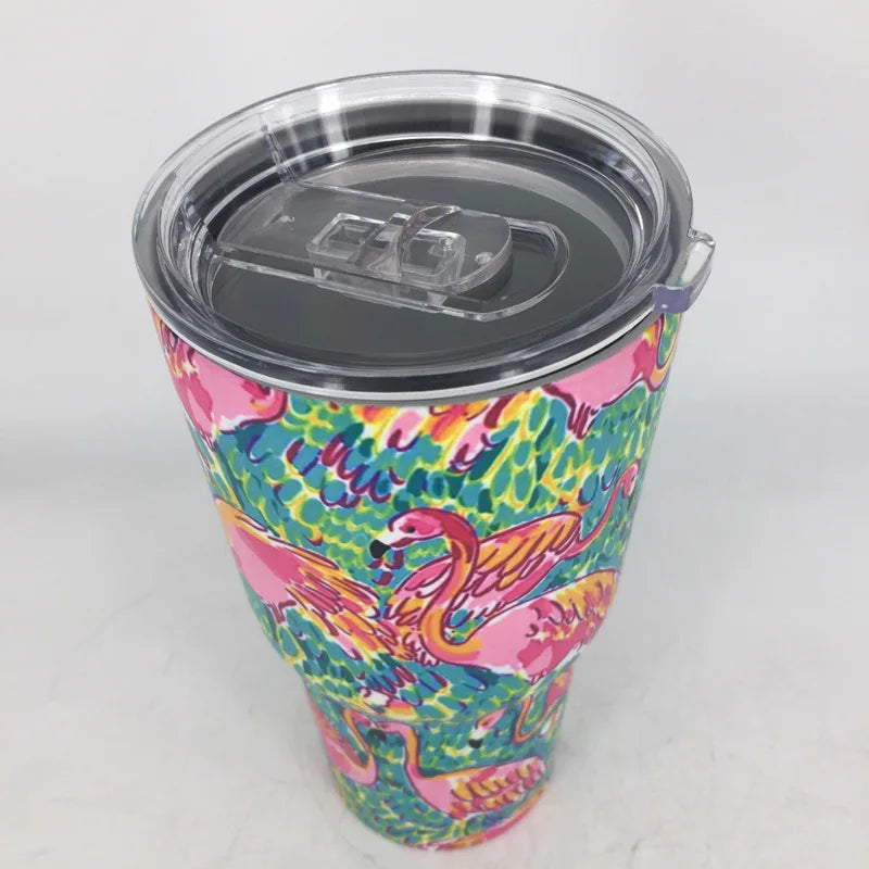 Free Name 30OZ Stainless Steel Car Beer Water Wine Bottle Tumbler Thermos Vacuum Flasks Mug Travel Coffee Mugs Cup Thermal