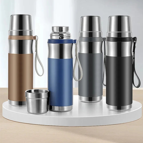 316 Stainless Steel Insulated Thermos Bottle 500mlL/1000ml Outdoor Travel Coffee Mugs Thermal Vaccum Water Bottle Thermal Mug