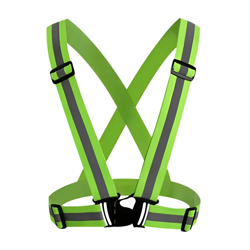 High Elasticity Reflective Safety Vests Lightweight Adjustable Elastic Vest Jacket Strips For Traffic Control Running Riding