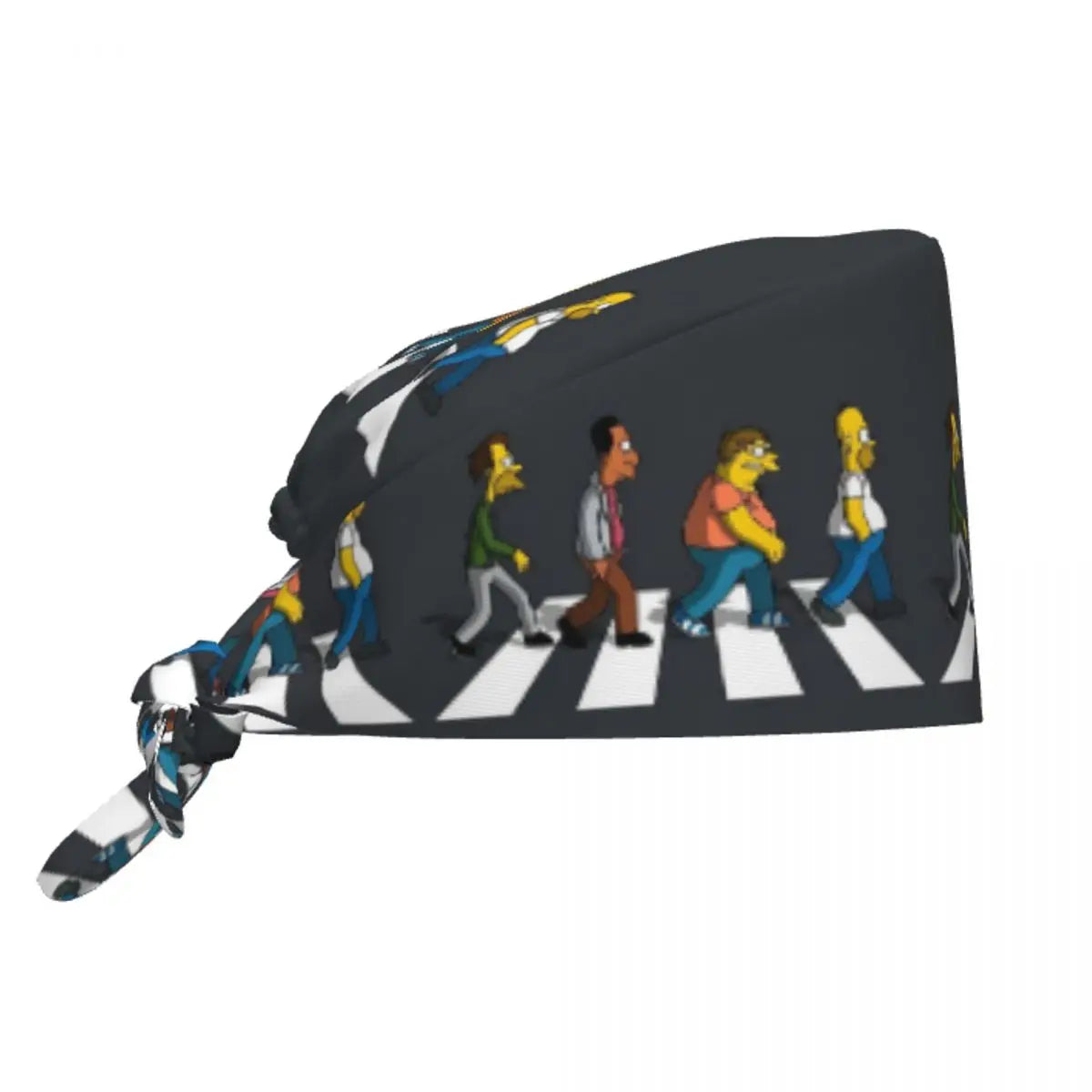 Custom The Simpsons Cartoon Medical Staff Scrubs Hat Men Women Doctor Nursing Surgical Cap Scrub Caps