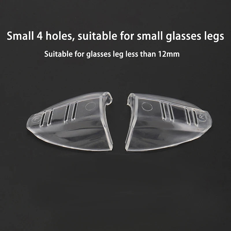 2Pcs Eye Flexible Clear Shields Side Safety Goggles Glasses Universal Anti Fog