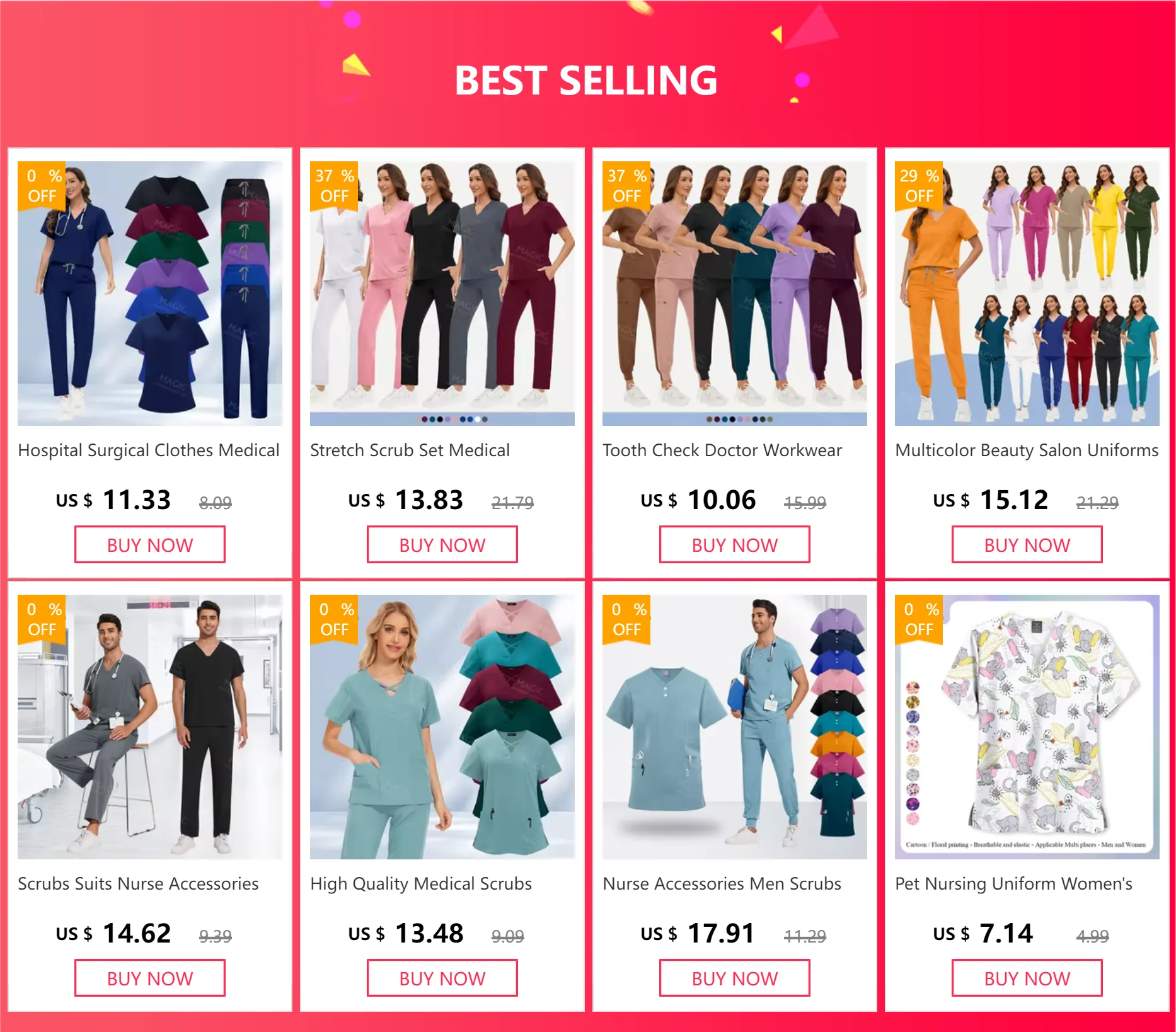 Hospital Surgical Clothes Medical Uniform Women Scrub Set Doctor Nurse Accessories Dental Clinic Scrub Set Beauty Salon Workwear