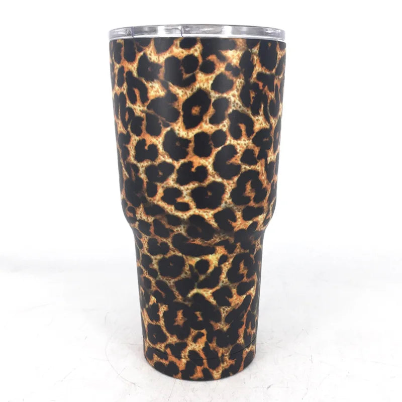 Free Name 30OZ Stainless Steel Car Beer Water Wine Bottle Tumbler Thermos Vacuum Flasks Mug Travel Coffee Mugs Cup Thermal