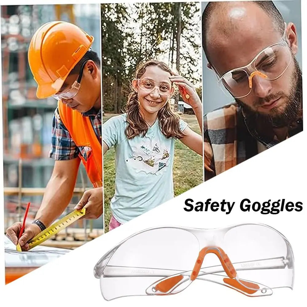 Security Supplies Clear Safety Goggles Dustproof Windproof Work Glasses Eyewear Safety Goggles Women Men Safety Goggles