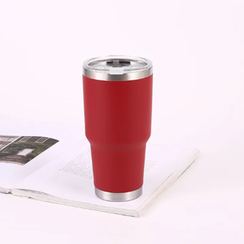 with logo  30oz Wine Tumblers Cups with Seal Lids 304 Stainless Steel Large Capacity Tumbler Vacuum Insulated Travel Coffee Mugs