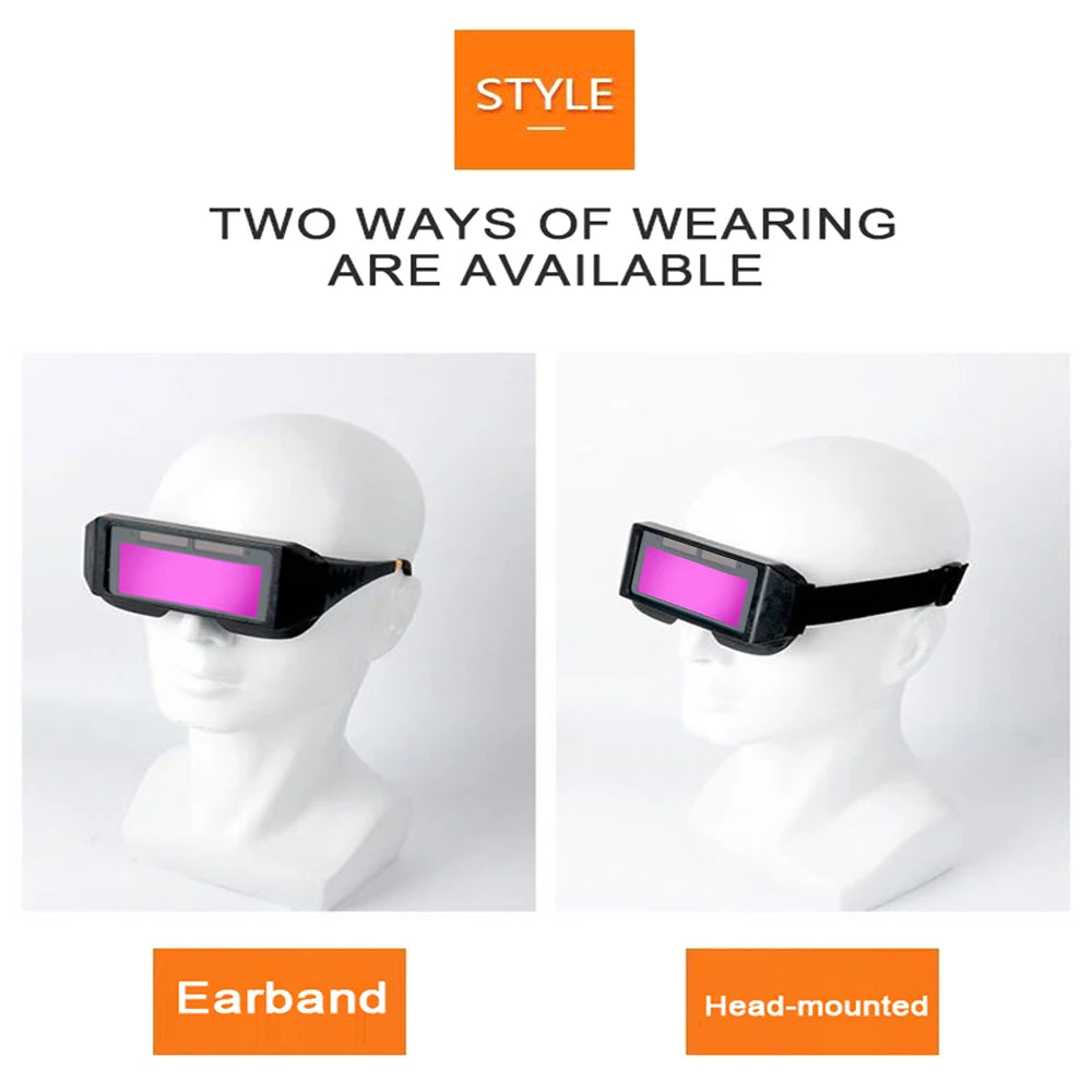 Automatic Blackout Welding Glasses Variable Photoelectric Anti Ultraviolet Infrared Radiation Glare Safety Goggles Protective