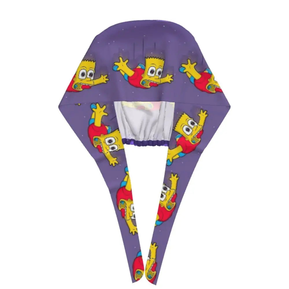 Custom The Simpsons Cartoon Medical Staff Scrubs Hat Men Women Doctor Nursing Surgical Cap Scrub Caps