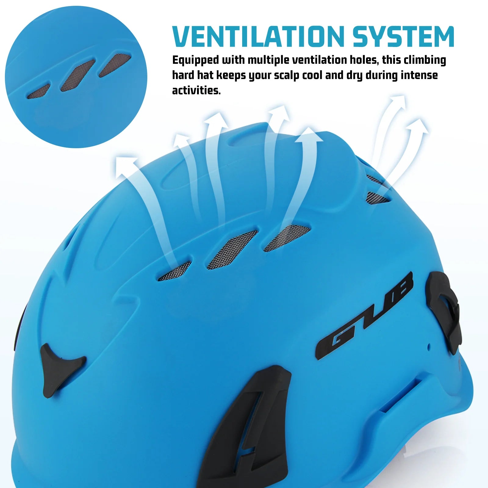 Mountaineering Safety Lightweight HighStrength Materials Ventilation System Comfortable Rock Climbing Hard Hats Hiking