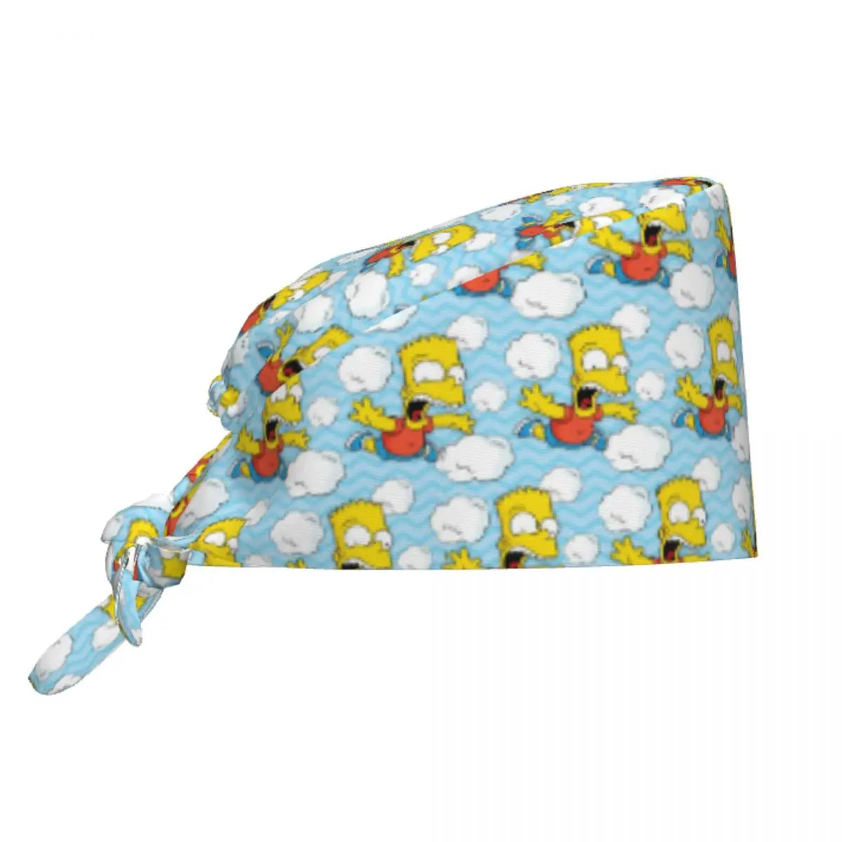 Custom The Simpsons Cartoon Medical Staff Scrubs Hat Men Women Doctor Nursing Surgical Cap Scrub Caps