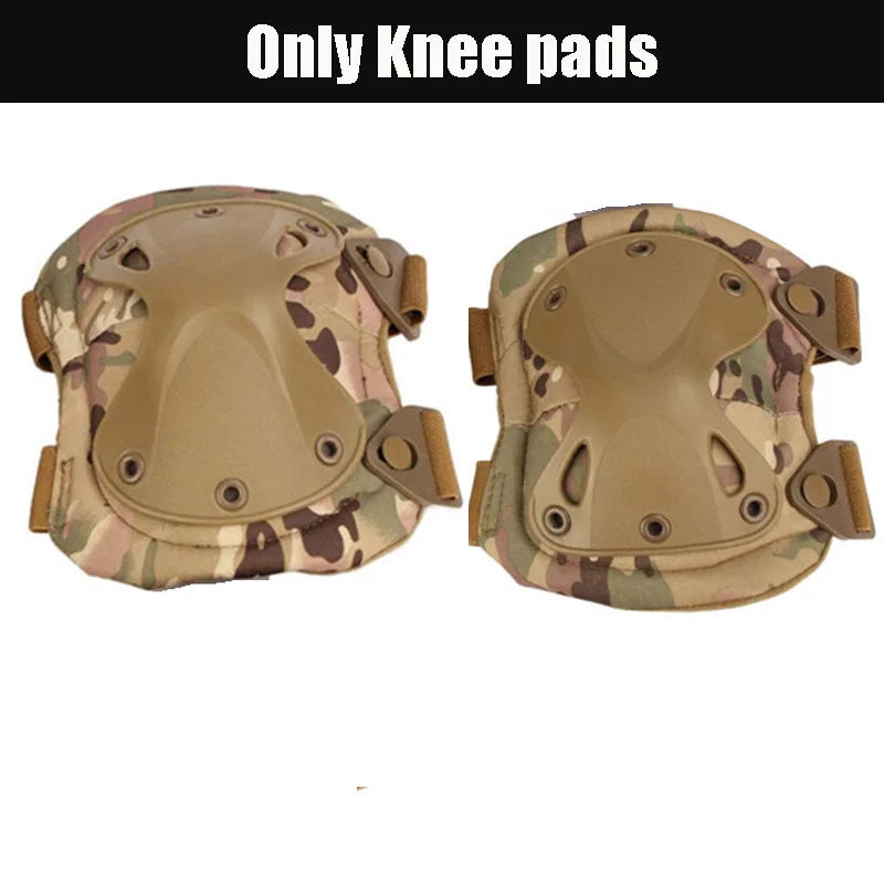 Unisex Camo Tactical KneePad Elbow Pads Knee Protector For Men Women Outdoor Sport Working Hunting Skating Safety Gear Kneecap