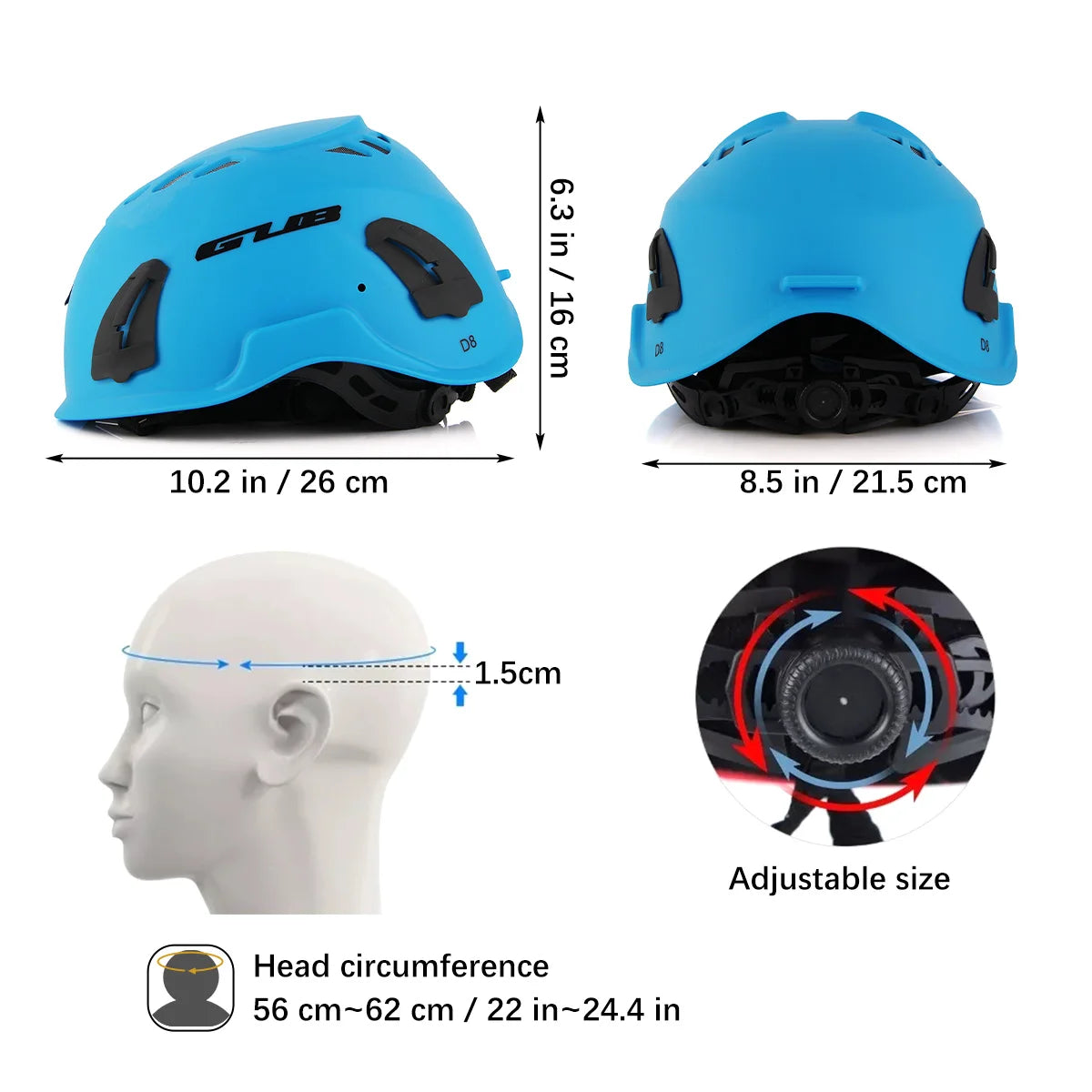 Mountaineering Safety Lightweight HighStrength Materials Ventilation System Comfortable Rock Climbing Hard Hats Hiking