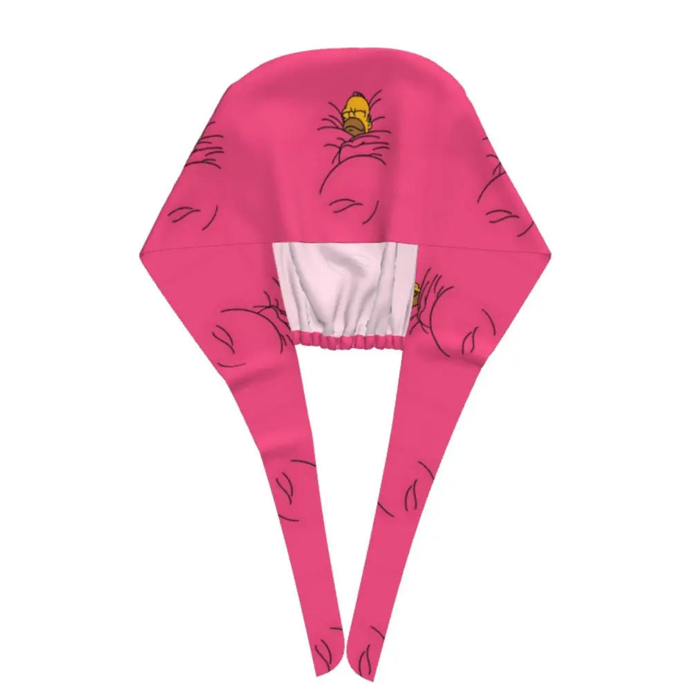 Custom The Simpsons Cartoon Medical Staff Scrubs Hat Men Women Doctor Nursing Surgical Cap Scrub Caps