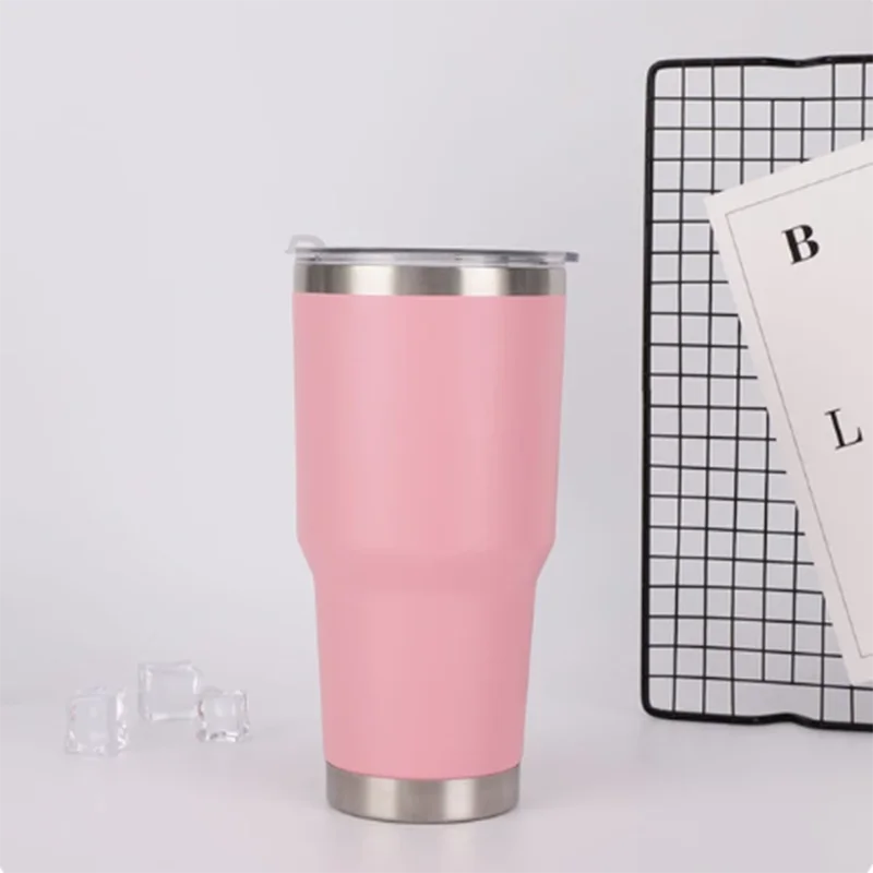 with logo  30oz Wine Tumblers Cups with Seal Lids 304 Stainless Steel Large Capacity Tumbler Vacuum Insulated Travel Coffee Mugs