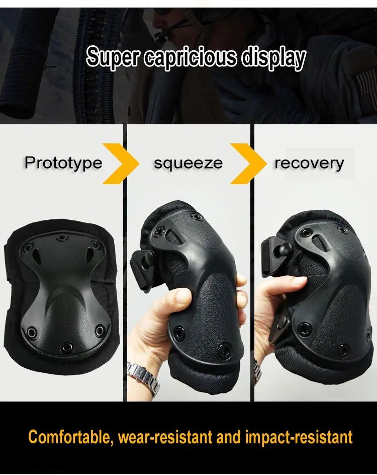 Unisex Camo Tactical KneePad Elbow Pads Knee Protector For Men Women Outdoor Sport Working Hunting Skating Safety Gear Kneecap