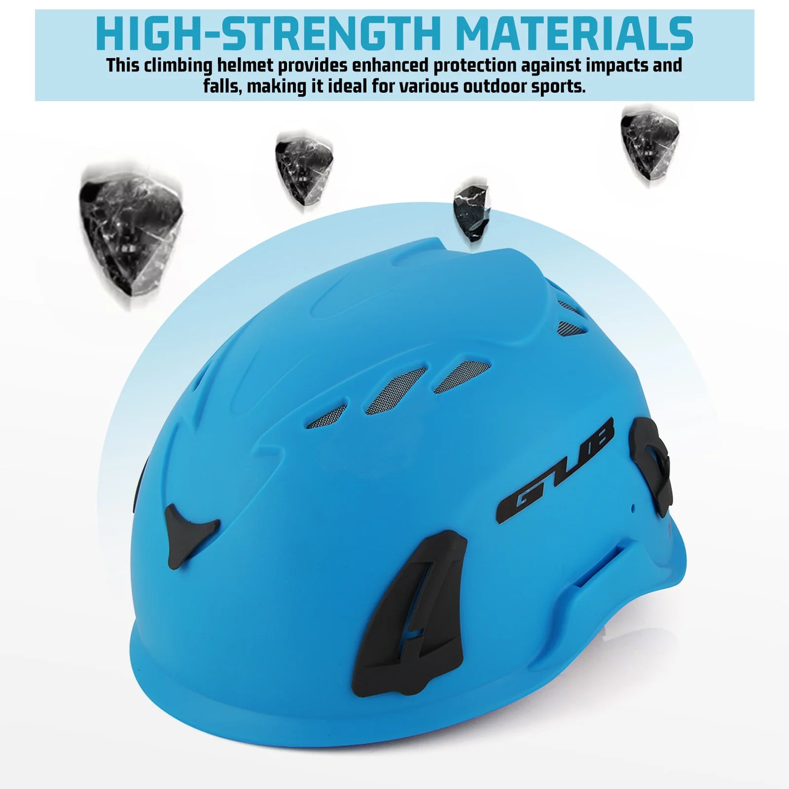 Mountaineering Safety Lightweight HighStrength Materials Ventilation System Comfortable Rock Climbing Hard Hats Hiking