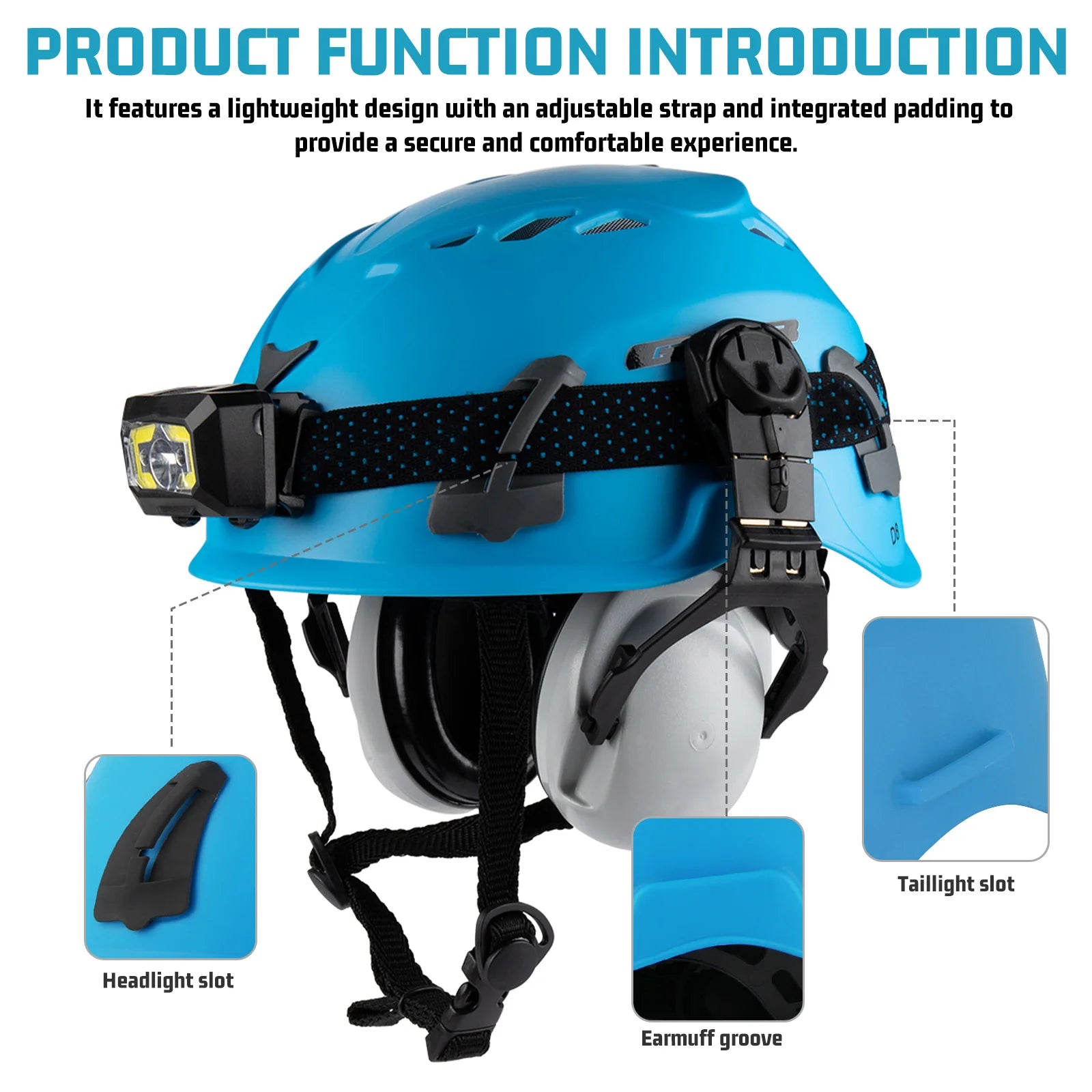 Mountaineering Safety Lightweight HighStrength Materials Ventilation System Comfortable Rock Climbing Hard Hats Hiking