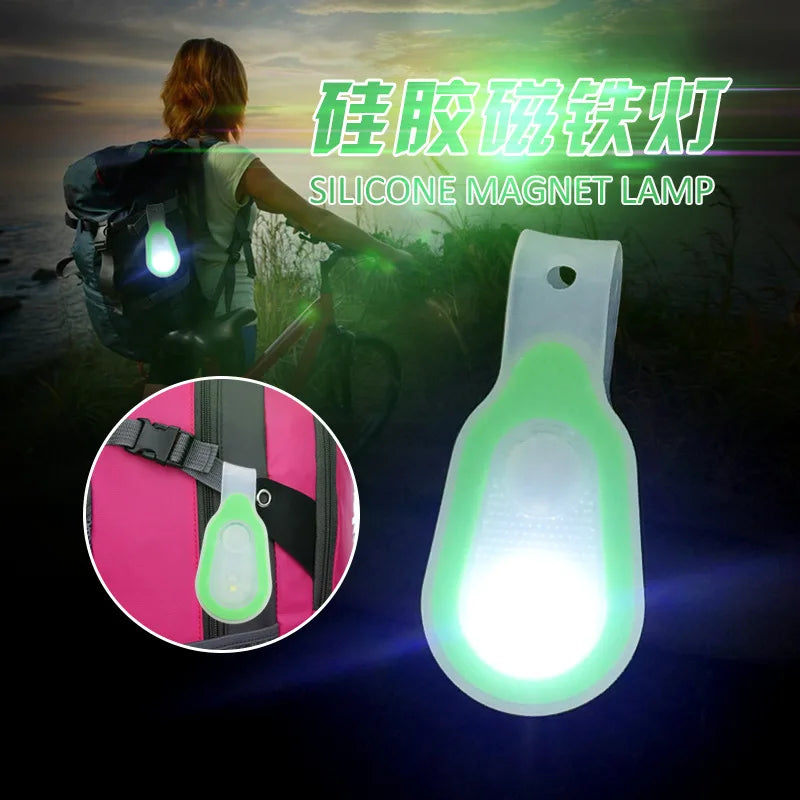 F5 LED Flashlights edc Clip on Night Safely Nursing Night Light Hands Free Strong Magnetic with a Keychain for Running Emergency