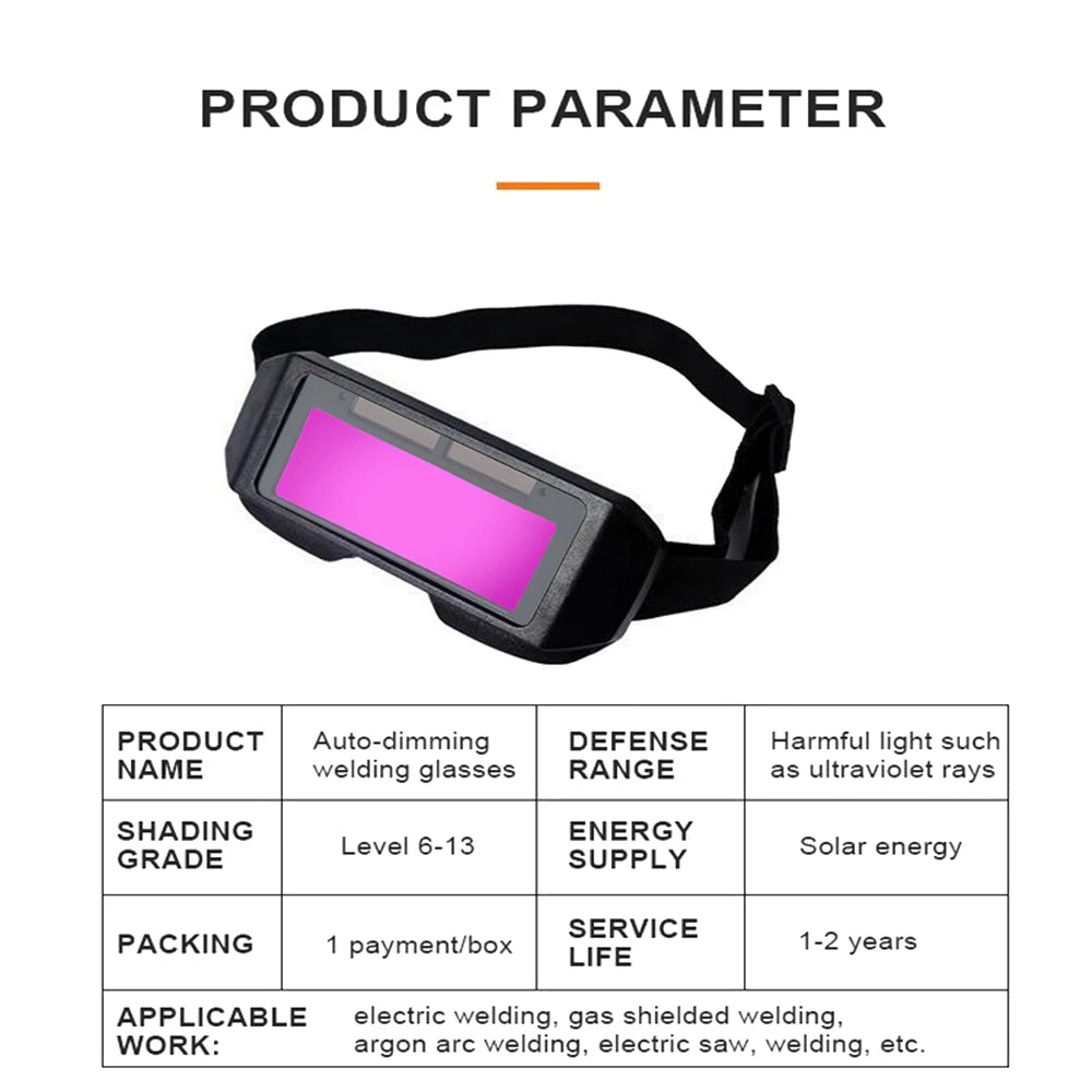 Automatic Blackout Welding Glasses Variable Photoelectric Anti Ultraviolet Infrared Radiation Glare Safety Goggles Protective