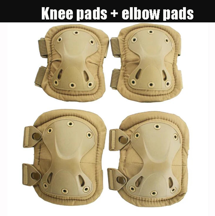 Unisex Camo Tactical KneePad Elbow Pads Knee Protector For Men Women Outdoor Sport Working Hunting Skating Safety Gear Kneecap